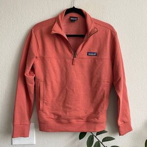 Patagonia Ahnya Women’s Quarter Zip Coral Sweater